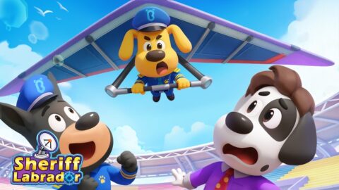 Sheriff from the Sky | Police Rescue Mission | Safety Cartoon | Sheriff Labrador