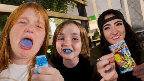 Adley & Niko JAPAN CANDY CHALLENGE!! a Funny night Rating Rare Japanese Candies 1 star to 5 Stars ⭐