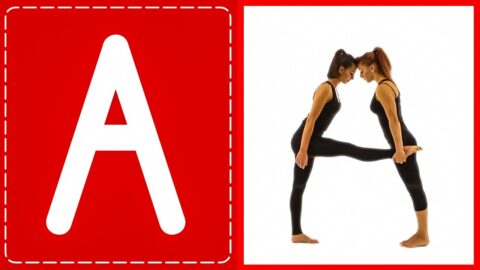 Human Alphabet – Verbs A to Z | Action Words ABC Flashcards for Toddlers