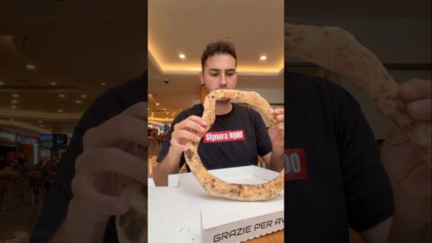 He made a PIZZA with ONLY the CRUST?